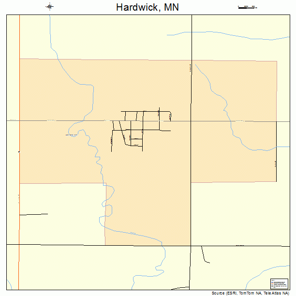 Hardwick, MN street map