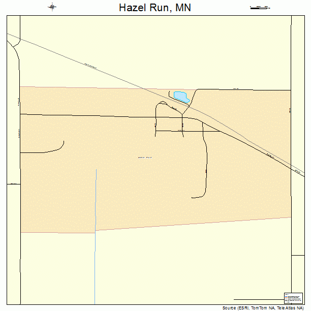 Hazel Run, MN street map