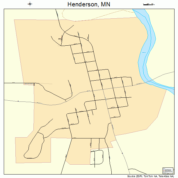 Henderson, MN street map
