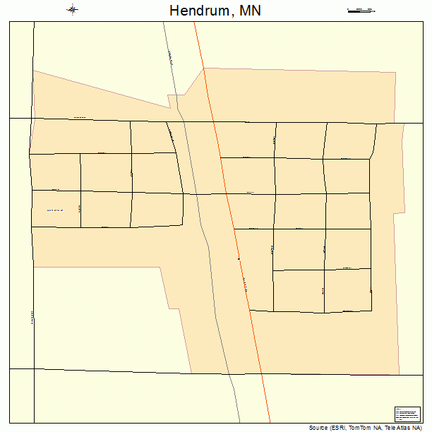 Hendrum, MN street map