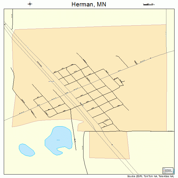 Herman, MN street map