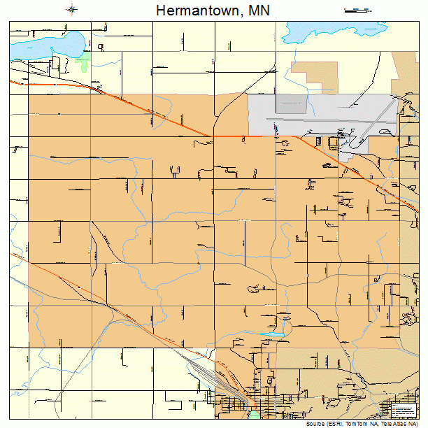 Hermantown, MN street map