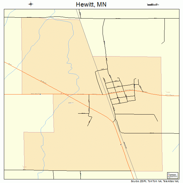 Hewitt, MN street map
