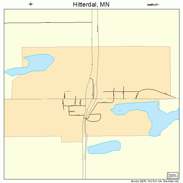 Hitterdal, MN street map