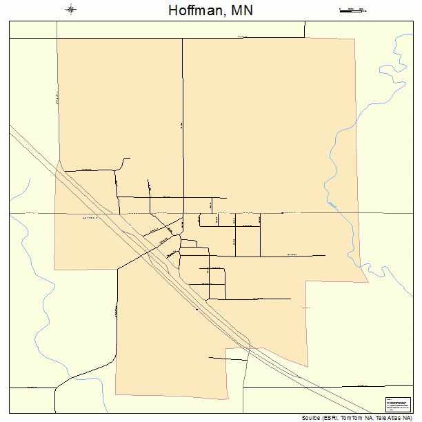 Hoffman, MN street map
