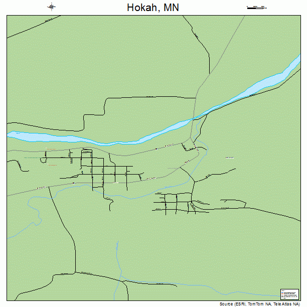 Hokah, MN street map