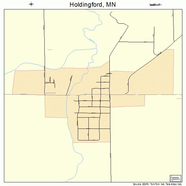 Holdingford, MN street map