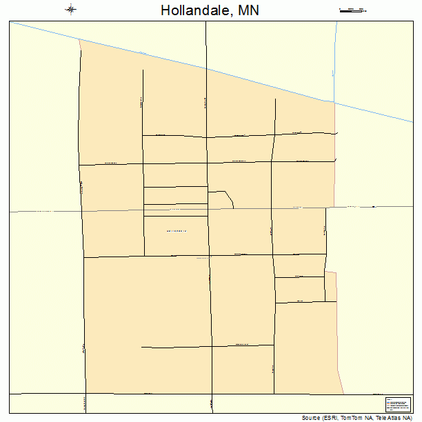 Hollandale, MN street map