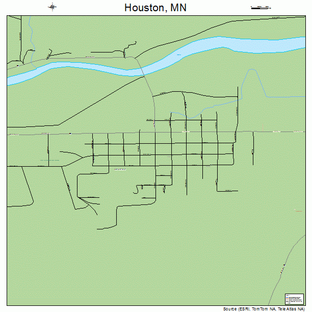 Houston, MN street map