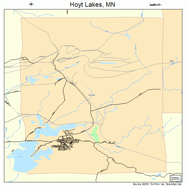 Hoyt Lakes, MN street map