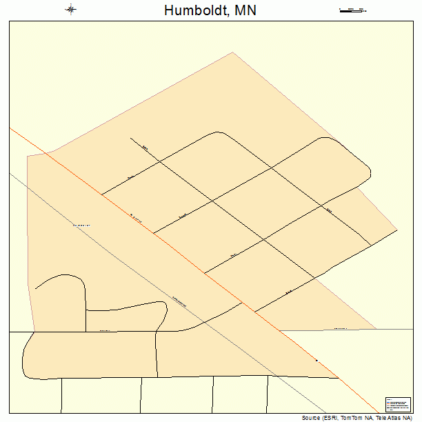 Humboldt, MN street map
