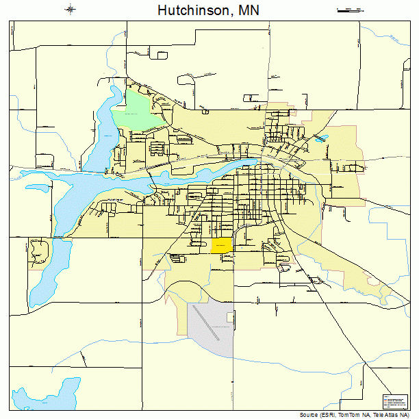 Hutchinson, MN street map