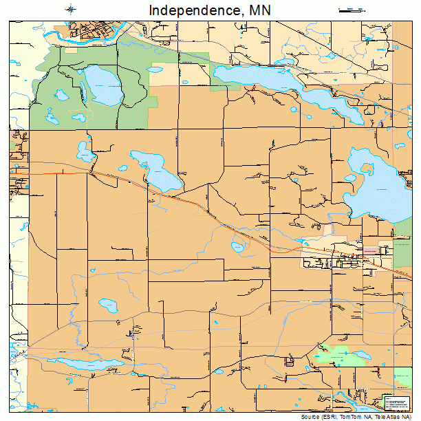 Independence, MN street map