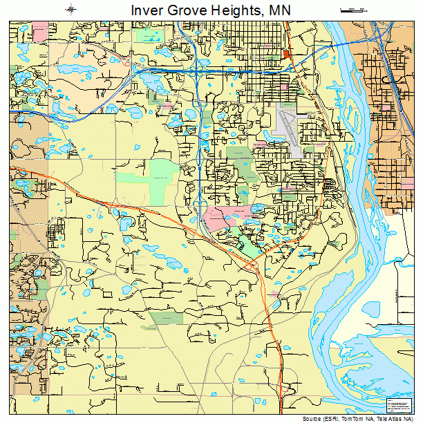 Inver Grove Heights, MN street map