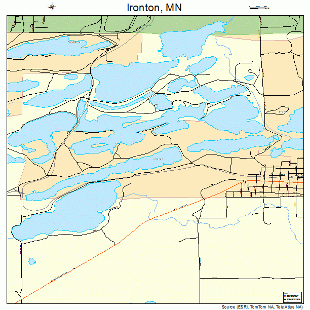 Ironton, MN street map