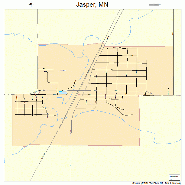 Jasper, MN street map