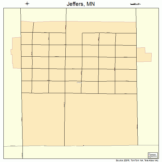 Jeffers, MN street map