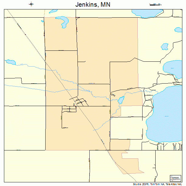 Jenkins, MN street map