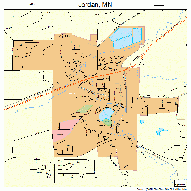 Jordan, MN street map