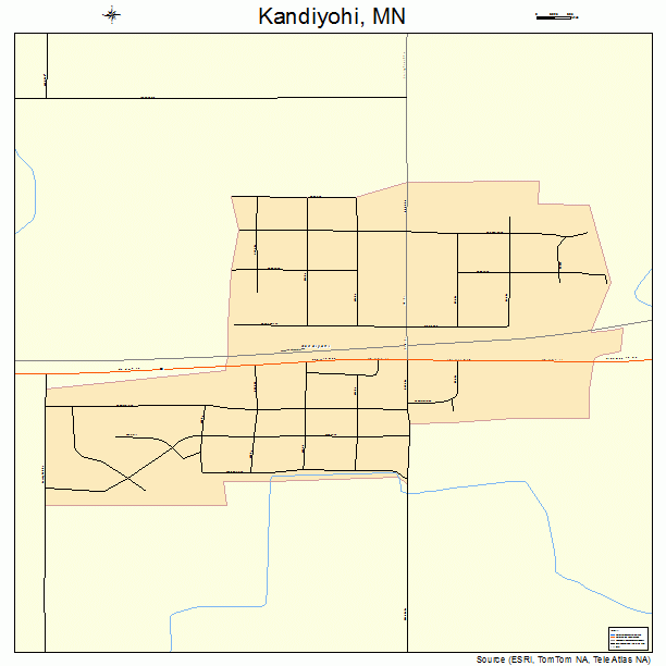 Kandiyohi, MN street map