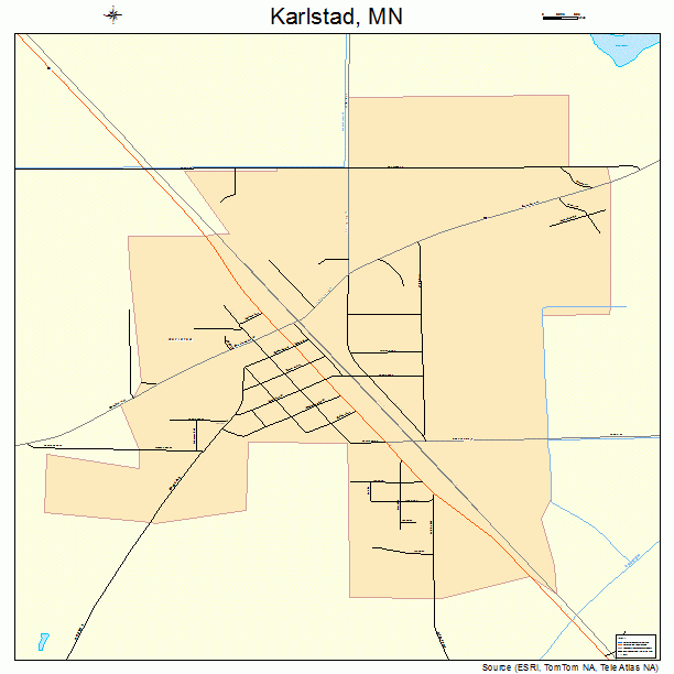 Karlstad, MN street map