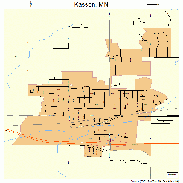 Kasson, MN street map