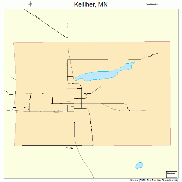 Kelliher, MN street map