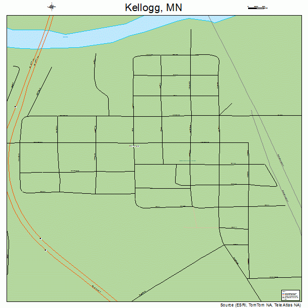 Kellogg, MN street map