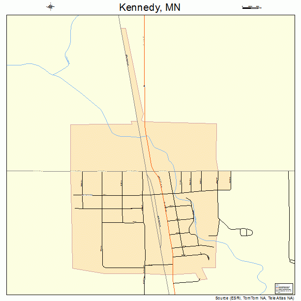 Kennedy, MN street map