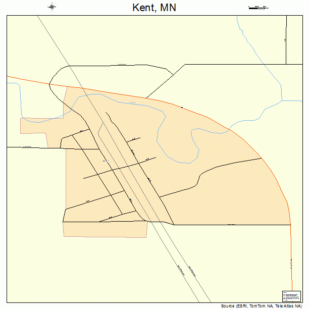 Kent, MN street map