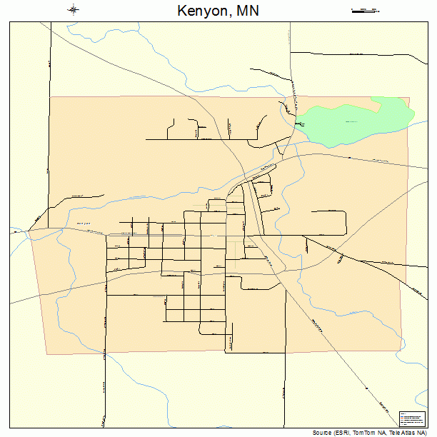 Kenyon, MN street map