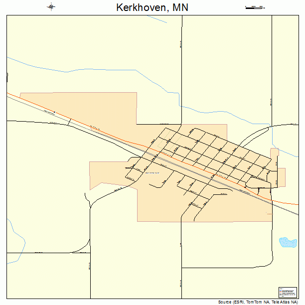 Kerkhoven, MN street map