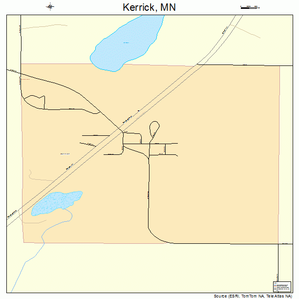 Kerrick, MN street map