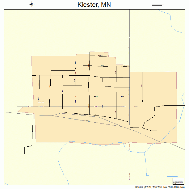 Kiester, MN street map