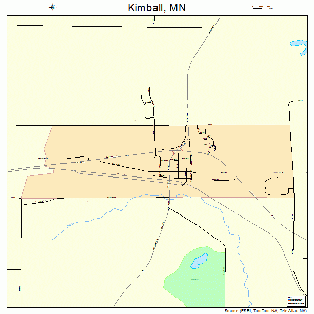 Kimball, MN street map
