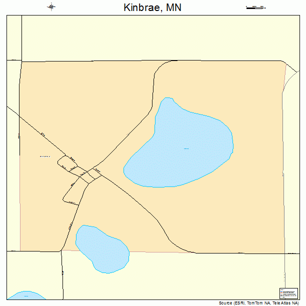 Kinbrae, MN street map