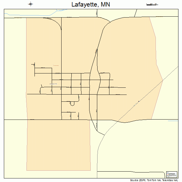 Lafayette, MN street map