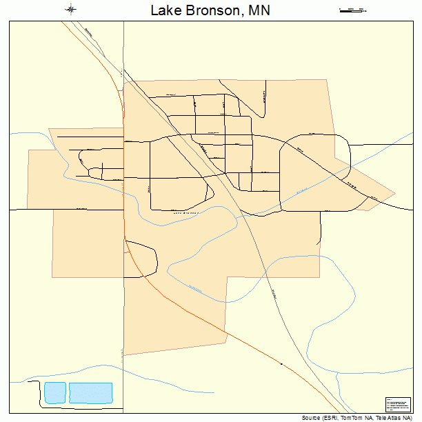 Lake Bronson, MN street map