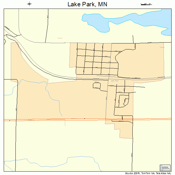 Lake Park, MN street map