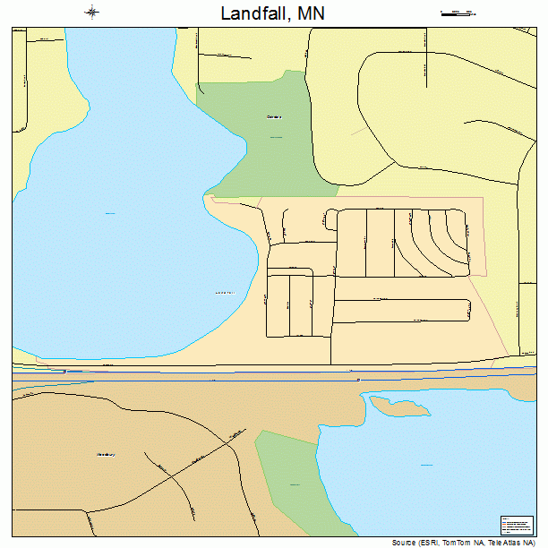 Landfall, MN street map