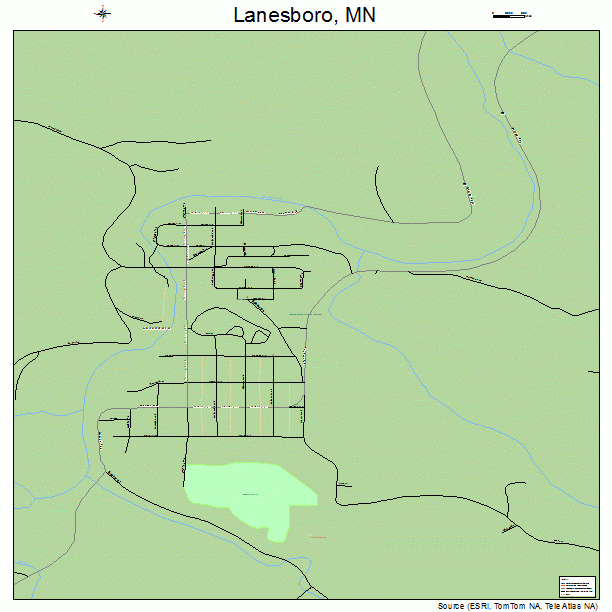 Lanesboro, MN street map