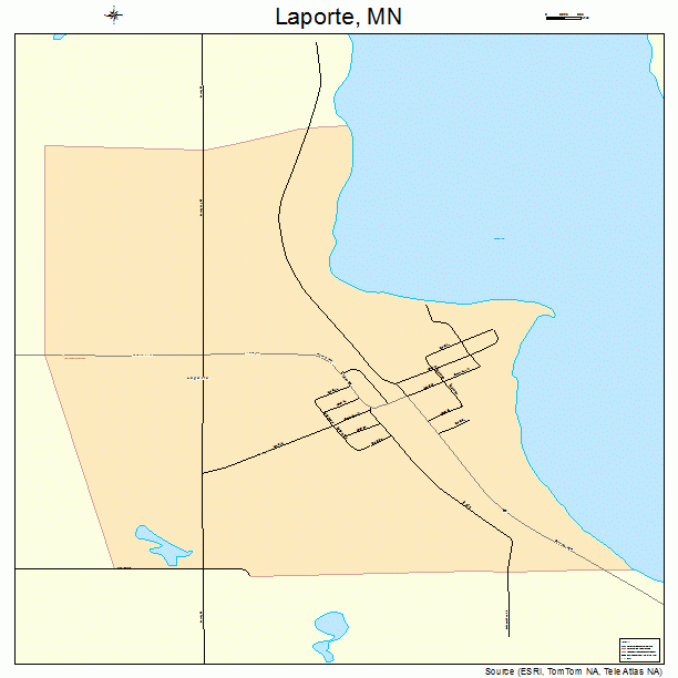 Laporte, MN street map