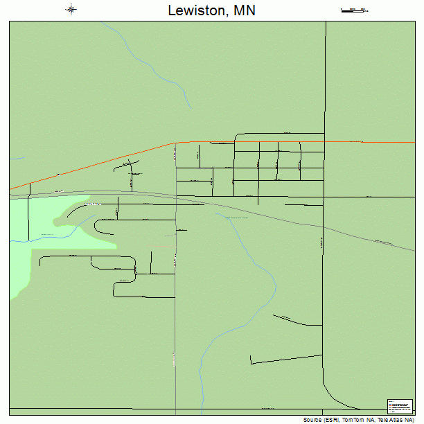 Lewiston, MN street map