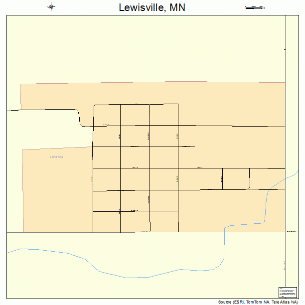 Lewisville, MN street map