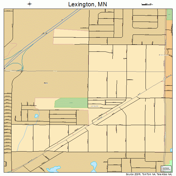 Lexington, MN street map