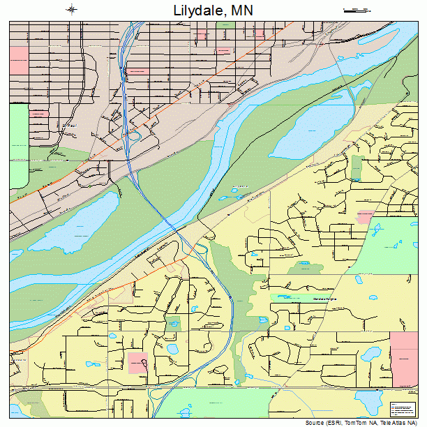 Lilydale, MN street map