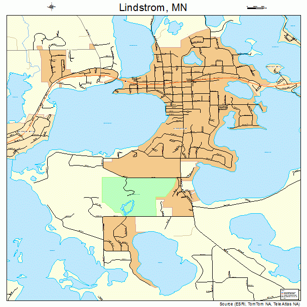 Lindstrom, MN street map