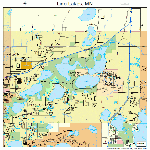 Lino Lakes, MN street map