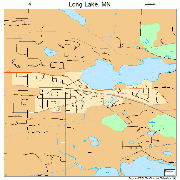 Long Lake, MN street map