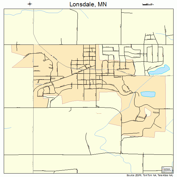 Lonsdale, MN street map